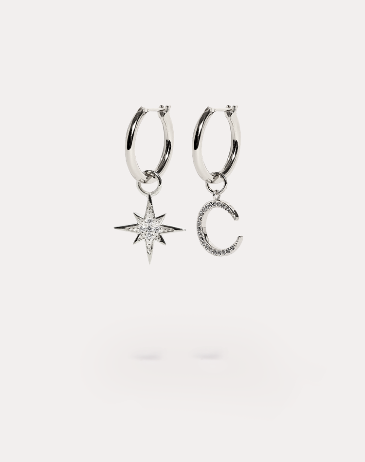 Cressida & Becky on the Mindy Silver Hoops